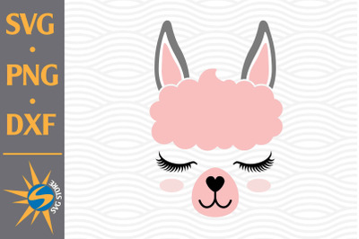 Llama Face SVG&2C; PNG&2C; DXF Digital Files Include