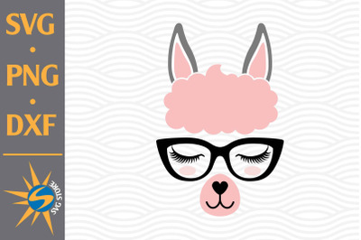 Llama Face SVG&2C; PNG&2C; DXF Digital Files Include