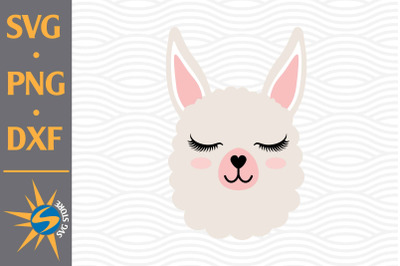 Llama Face SVG&2C; PNG&2C; DXF Digital Files Include