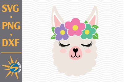 Llama Face SVG&2C; PNG&2C; DXF Digital Files Include