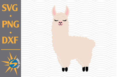 Llama SVG, PNG, DXF Digital Files Include