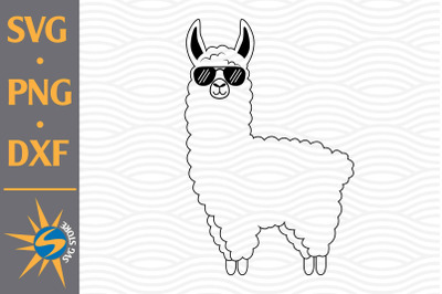 Llama SVG, PNG, DXF Digital Files Include