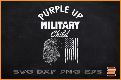 Purple Up for Military Child Eagle