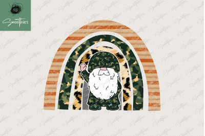 Army Gnome Veteran Sublimation