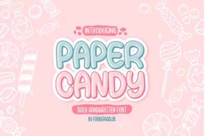 Paper Candy | Handwritten Font