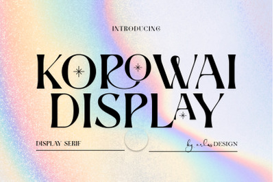 KOROWAI - Display Serif Font