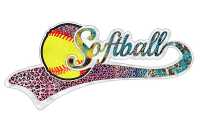 Softball Leopard Sublimation