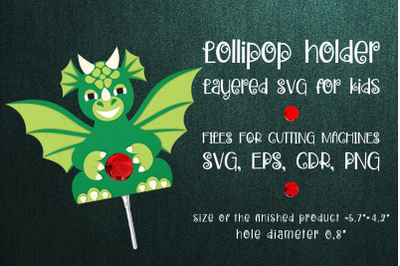 Dragon Lollipop Holder Template