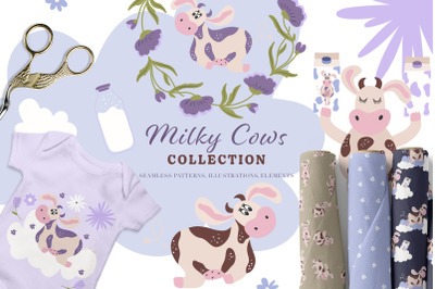 Milky Cows Cute Collection