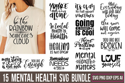 Mental Health SVG Bundle