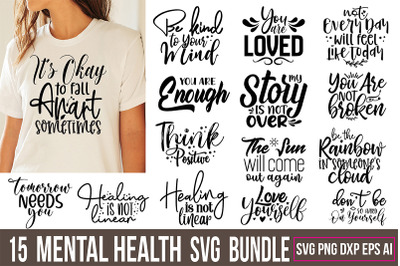 Mental Health SVG Bundle