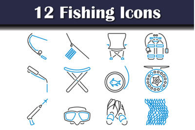 Fishing Icon Set