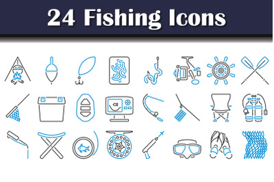 Fishing Icon Set