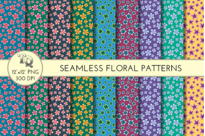9 Seamless Floral Patterns