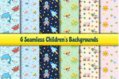 Seamless Children&#039;s Background Patterns