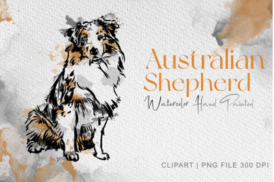 Australian shepherd clipart