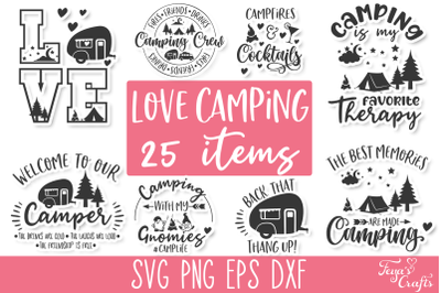 Camping SVG Cut Files Bundle