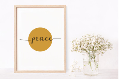 Peace printable, Peace sign, Home wall decor
