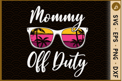 Mommy Off Duty Sunset Tropical Summer