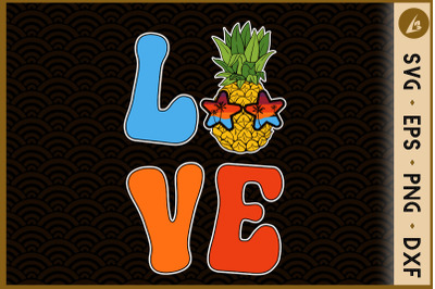 LOVE Funny Pineapple sunglasses