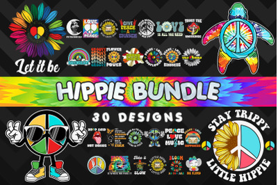 Hippie part 3 Bundle SVG 30 designs