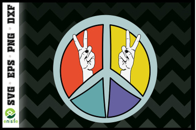 Hippie Peace Sign Groovy