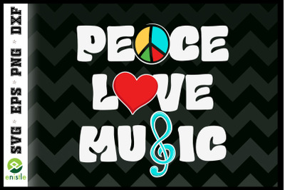 Hippie Vintage Peace Love Music