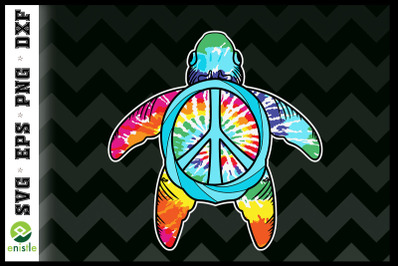 Colorful Turtle peace sign