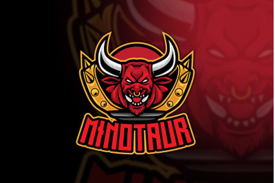 Minotaur Warrior Esport Logo