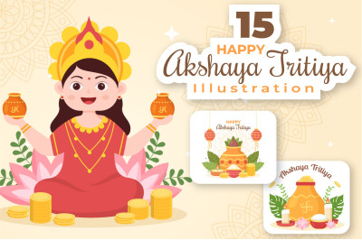 15 Akshaya Tritiya Festival Illustration