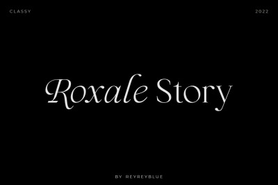 Roxale Story - Elegant Serif