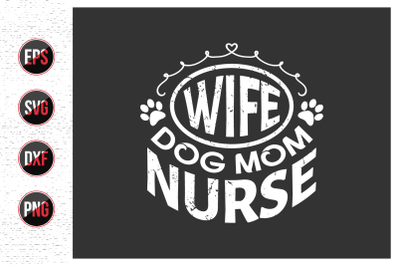 Nurse typographic lettering quotes design vector.