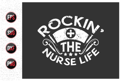 Nurse typographic lettering quotes design vector.