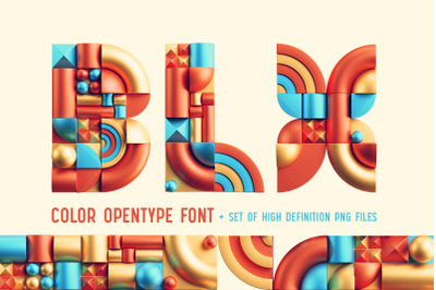 BLX - Color Bitmap Font