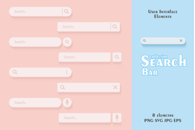 Search bar - user interface collection