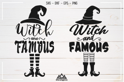 Witch and Famous Witch Halloween Svg Design