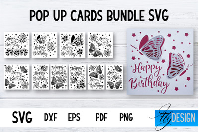 Pop Up Card SVG | 3d Card Svg | Birthday Pop Up | Butterfly