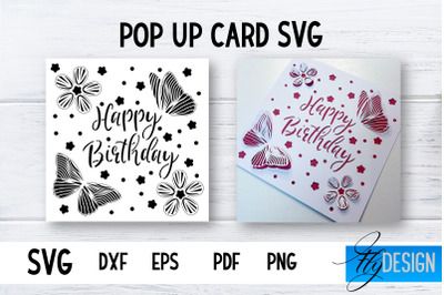 Pop Up Card SVG | 3d Card SVG | Birthday Pop Up | Butterfly