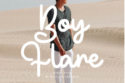 Boyflare Cursive Script Font