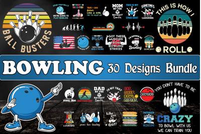 Bowling Bundle SVG 30 designs