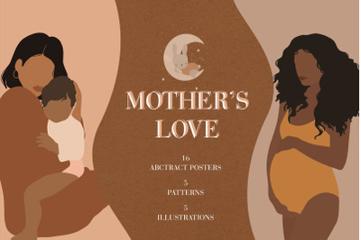 Mother&amp;#039;s Love  Abstract Posters
