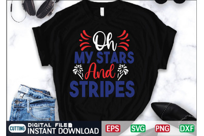 Oh My Stars And Stripes Svg Cut File