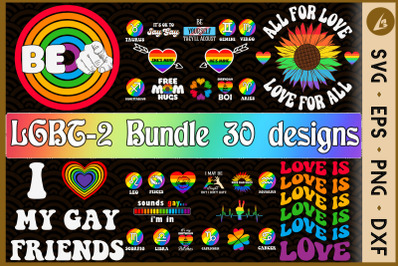LGBT part 2 Bundle SVG 30 designs