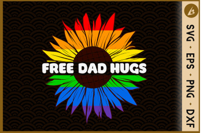 Free Dad Hugs Pride LGBT