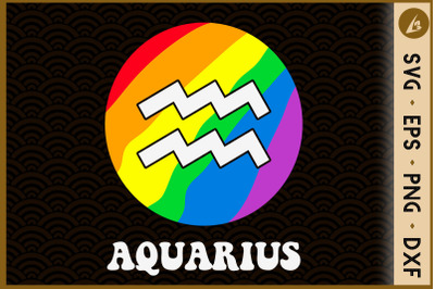 Aquarius LGBT - LGBT Pride Zodiac