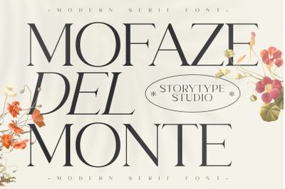 MOFAZE DEL MONTE Typeface