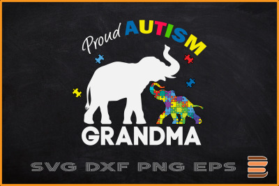 Proud Autism Grandma Autism Elephan