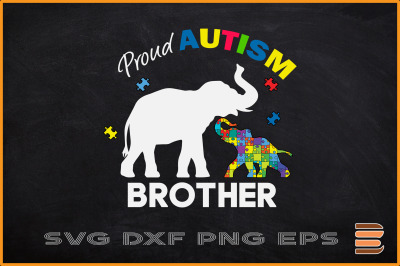 Proud Autism Brother Autism Elephan