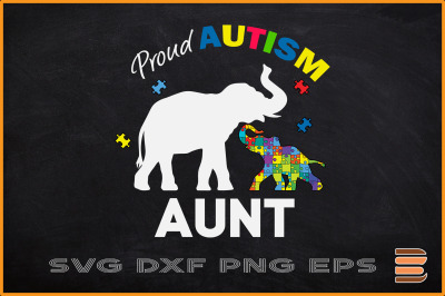 Proud Autism Aunt  Autism Elephan