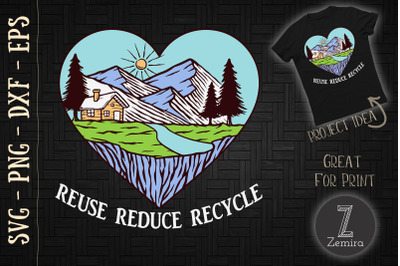 Reuse Reduce Recycle Earth Day 2022